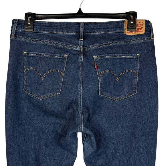 Levi’s 721 Womens SZ 34 Hi-Rise Skinny Jeans Distressed Rips Stretch Zip-Fly - Picture 6 of 12